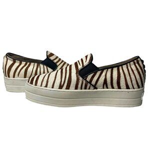 Sketchers Street Rise Fit Zebra Stripe Platform Sneakers